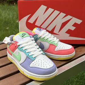 Nike Dunk Low "Easter Pastel" Women’s Sneakers - Brand New, Vibrant Color - Bloc